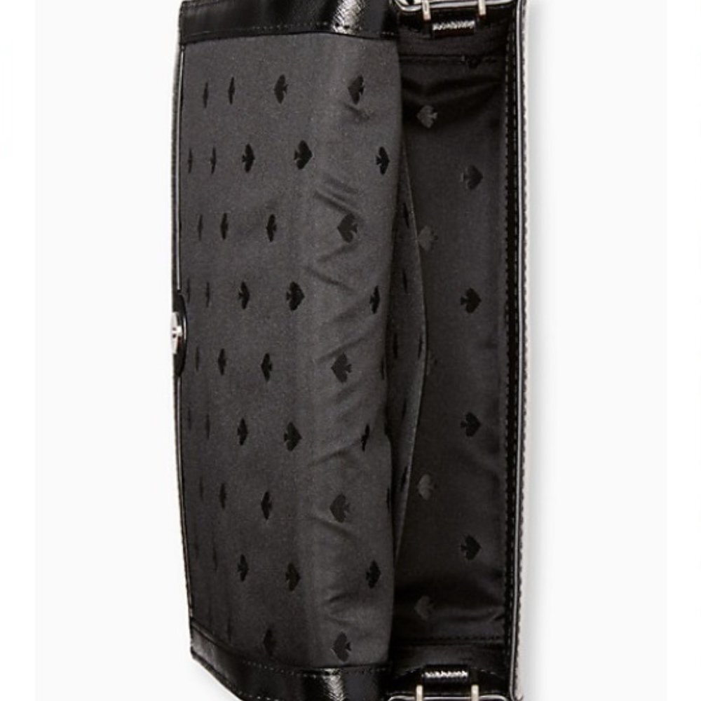 Kate Spade Cameron Convertible Crossbody Black with Multi-Colored Dots - Picture 2 of 16